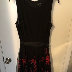 Black and red formal dress